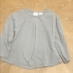 Zara Kids Light Gray Long Sleeve Tee
